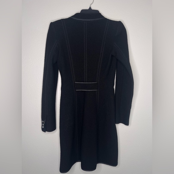 Emporio Armani women’s 100% Virgin Wool Black womens overcoat XS - Picture 11 of 12